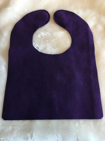 Hand Made Bibs In Ultrasuede